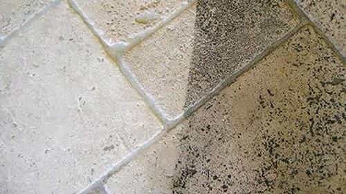 Clean and restored tile floor